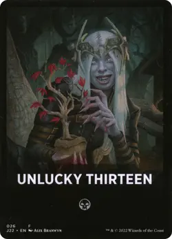 Unlucky Thirteen Theme Card [Jumpstart 2022 Front Cards] Lightly Played - Image 1
