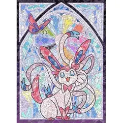 Stunning Ninfia Eevee Pokemon Card Deck Sleeves 60 Count Stained Glass Design - Image 5