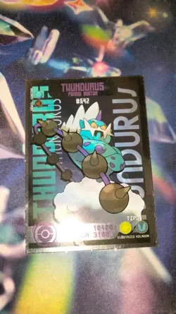 CARD POKEMON EJ VOL. VI #33 THUNDURUS 2020 Unova PERU South America TCG FOIL - Image 1