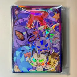 Rocket Team 60 Count Pokemon Card Deck Sleeves Stained Glass Design - Image 1