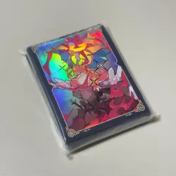 Lizardon Terastal Pokemon Card Deck Shield Sleeves 60 Count Stained Glass Art - Image 1