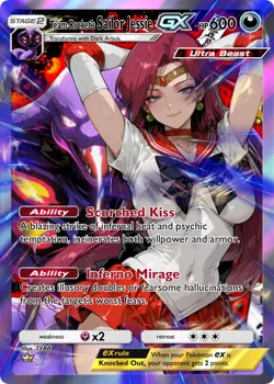 Team rocket Sailor Jessie Full Art Collectable Card - D Variant EXCLUSIVE - Image 1