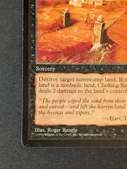 MTG - 1x Choking Sands - Mirage - NM/LP - Vintage - Magic The Gathering - 1996 - Image 3