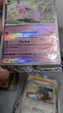 Espeon (Best Buy Exclusive) 086 Pokemon Obsidian Flames Stamped Sealed Promo - Image 3