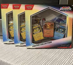 Pokemon Prismatic Evolutions Poster Collection Box lot of 3 - Image 1