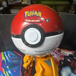 POKE Ball Tin D24- 3 Packs & 2 Sticker Sheets - NEW/Factory SEALED -Pokemon TCG - Image 1