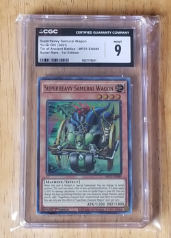 Yugioh tcg- Superheavy Samurai Wagon- MP21-en089 1st Edition- CGC Grade 9 - Image 1