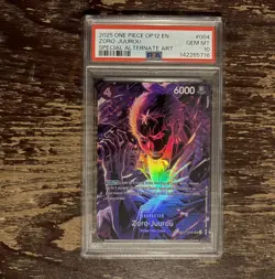 2025 ONE PIECE ST18-004 ZORO JUUROU OP12 LEGACY OF THE MASTER SP PSA 10 GEM MINT - Image 1
