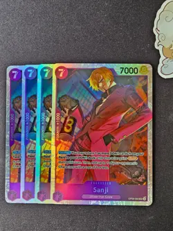 4x OP09-065 Sanji SR Playset - One Piece Card Game TCG - English - Image 1