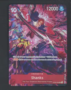 One Piece English OP09-004 Shanks Alternate Art Super Rare - Image 1
