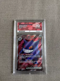Pokemon TCG ACE Gem Mint 10 Gengar EX 193/162 Secret Rare Temporal Forces - Image 1