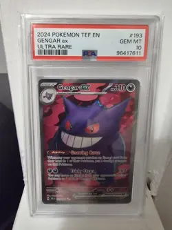 Pokemon Gengar EX 193/162 Temporal Forces PSA 10 - Image 1