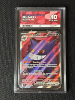 Pokemon Gengar EX TCG Scarlet & Violet Temporal Forces 193/162 Ace 10 - Image 1