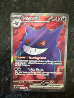 Pokemon TCG Gengar EX Full Art 193/162 Temporal Forces - Image 1