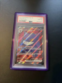 PSA 10 Pokemon Gengar EX TCG Scarlet Violet Temporal Forces 193/162 - Image 1