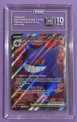 Pokemon TCG Gengar EX 193/162 TAG 10 Gem Mint Temporal Forces - Image 1