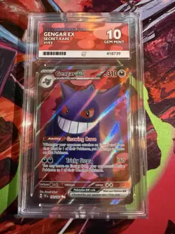 Pokemon Gengar EX TCG Card 193/162 SR Temporal Forces Ace 10 Gem Mint - Image 1