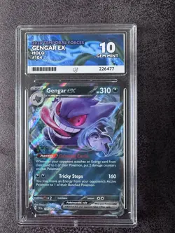 Pokemon Gengar EX TCG 193/162 Temporal Forces Gem Mint Ace 10 - Image 1