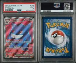 Pokemon Gengar ex 193/162 SV05: Temporal Forces Ultra Rare Holo PSA 9 - Image 3