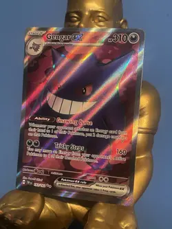 Pokemon Gengar EX TCG Full Art Ultra Rare Holo Card 193/162 Temporal Forces - Image 2