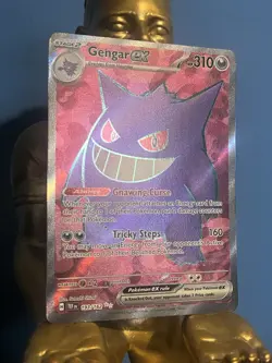 Pokemon Gengar EX TCG Full Art Ultra Rare Holo Card 193/162 Temporal Forces - Image 3