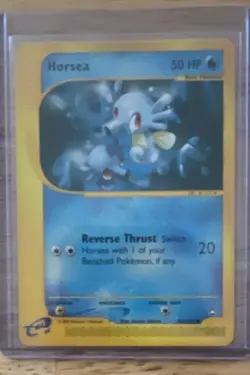 Horsea 085/147 Aquapolis Regular Pokemon TCG Common 50 HP English Card - Image 1