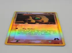 Team Magma’s Aron 59/95 EX Team Magma vs Team Aqua Reverse Holo Pokemon Card NM - Image 2