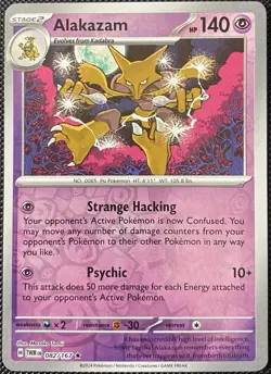 Alakazam 082/167 Sv06: Twilight Masquerade Reverse Holo - Pokemon Card - Image 1