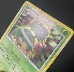 Torterra 17/130 Diamond and Pearl Holo *DAMAGED* Pokemon Card - Image 3