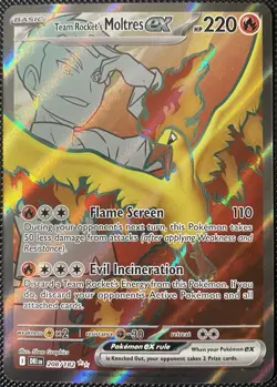 Team Rocket's Moltres ex 208/182 Sv10: Destined Rivals Holo - Pokemon Card - Image 1