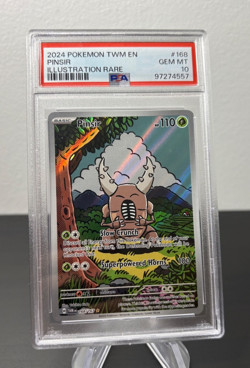 Pokemon 2024 PSA 10 Pinsir Illustration Rare Twilight Masquerade 168/167 Card - Image 2