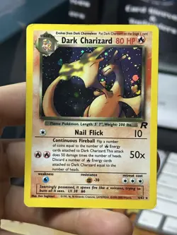 #4 Dark Charizard 4/82 Team Rocket 2000 Holo Rare WOTC Pokemon Card TCG - Image 3