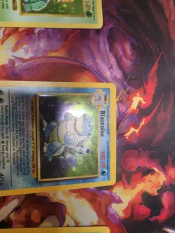 Blastoise Base Set Holo Rare Card 002/102 LP Condition Pokemon Card original - Image 3