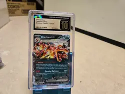 CGC 10 PRISTINE Charizard Ex 125/197 HOLO RARE Obsidian Flames Pokemon Card - Image 1