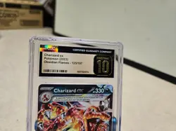CGC 10 PRISTINE Charizard Ex 125/197 HOLO RARE Obsidian Flames Pokemon Card - Image 2