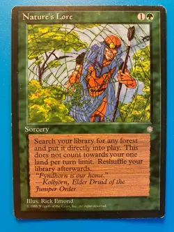 MTG 1x Nature's Lore Ice Age Pauper Magic the Gathering Card x1 LP - Image 1