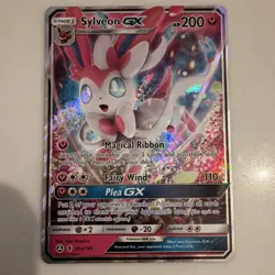 Sylveon GX Promo Holo 092A/145 Alternate Art Pokemon TCG Card Fairy Stage 1 - Image 1