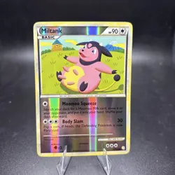 Reverse Holofoil Miltank 47/123 Pokemon Uncommon HeartGold SoulSilver Card NM -j - Image 1