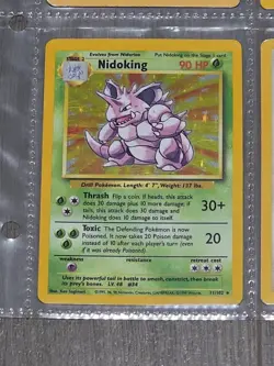 Pokemon Lot of 4 Base Hologram Set Cards 1999 Wizards VINTAGE Nidoking Chansey - Image 3