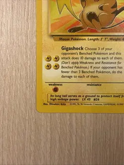 Pokemon TCG Raichu Fossil Unlimited Rare Card 29/62 Near Mint NM - Image 5