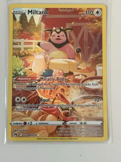 Miltank GG24/GG70 Crown Zenith: Galarian Gallery Ultra Rare Pokemon Card NM - Image 1