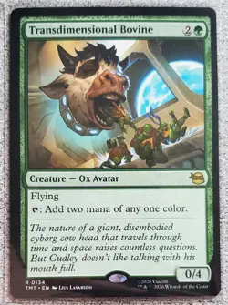 MTG Magic The Gathering Transdimensional Bovine Teenage Mutant Ninja Turtles Reg - Image 1