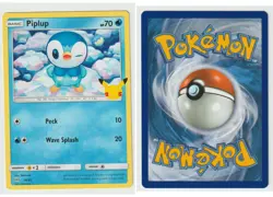 PIPLUP 020/025 PROMO MCDONALD'S 25TH ANNIVERSARY PROMOS POKEMON NM/M - Image 1