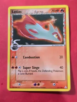 2006 Pokemon EX Holon Phantoms #21 Latias, DS, Rare, NF/H, cd1 - Image 1