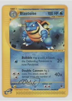Blastoise Pokemon e-Card Series Expedition #36 2002 - Image 1