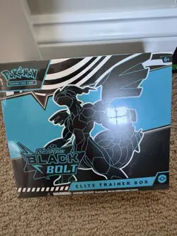 FACTORY SEALED Pokemon TCG Black Bolt Elite Trainer Box (ETB) check description. - Image 1