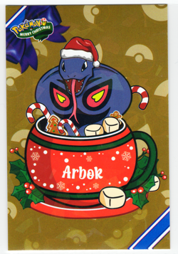Pokemon - Merry Christmas Card Database - ARBOK - CRACKED ICE HOLO - Image 1