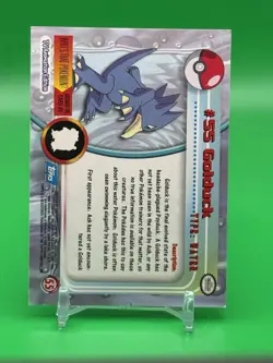 #55 Golduck Pokemon 1999 Topps TV Animation Edition Series 1 Blue Logo LP H3 - Image 2