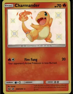 Charmander Shiny Holo Rare Hidden Fates: Shiny Vault SV6/SV94 Fire Holo Pokemon - Image 1