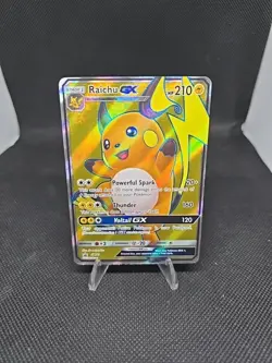 Raichu GX SM90 Sun & Moon Full Art Ultra Rare Holo Promo Pokemon Card - Image 1